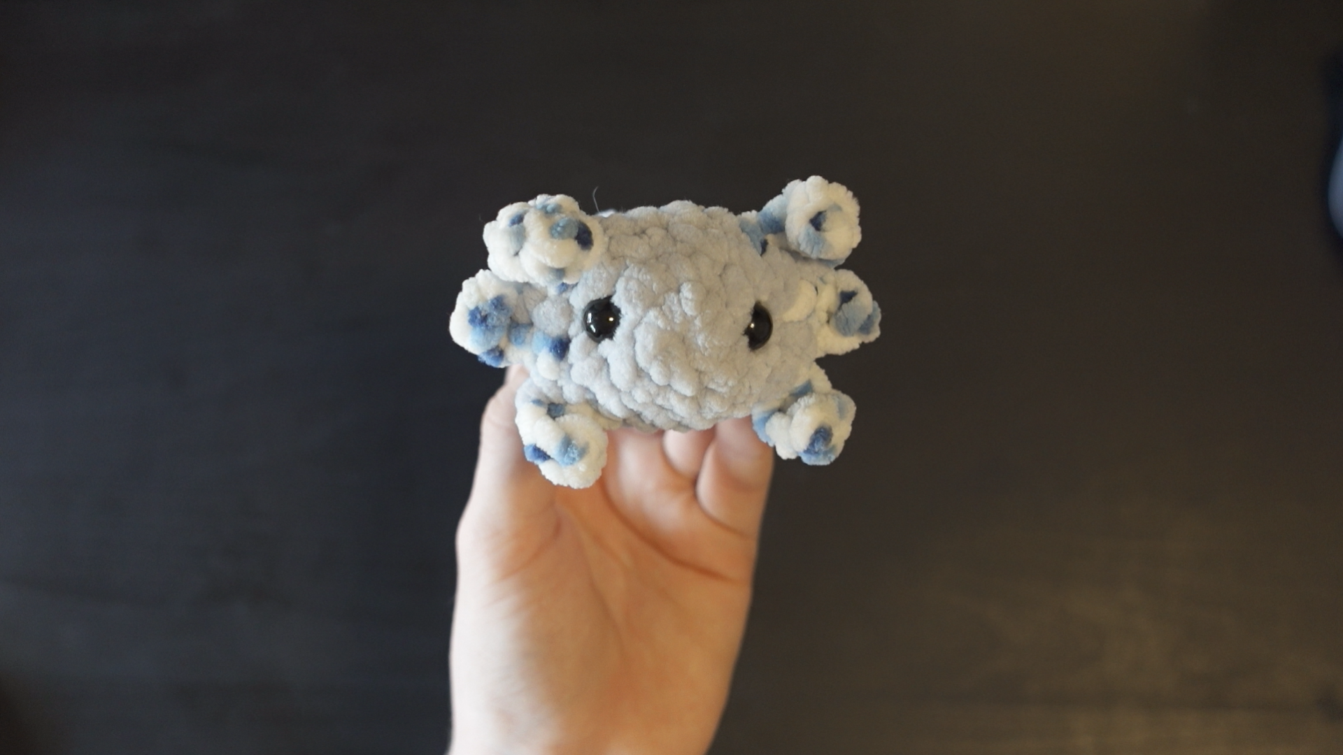 Pastel axolotl crochet pattern